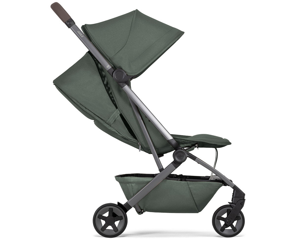 Детская прогулочная коляска Joolz Aer 2 с бампером Forest green/Mid Brown Carbon