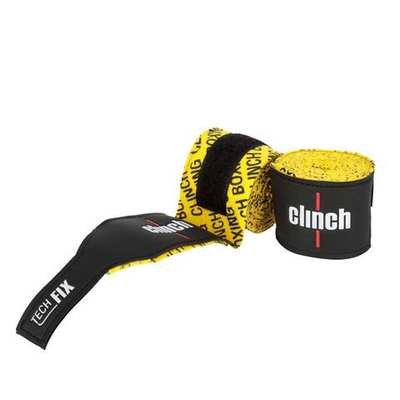 Бинты эластичные Clinch Boxing Crepe Bandage Tech Fix желтые C140