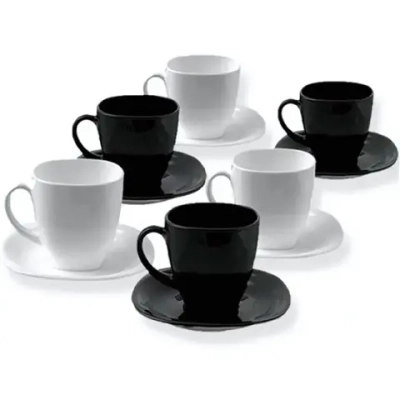 Чайный набор 12 предметов «Carine Mix» (6кружек 220мл+6блюдец) D2371