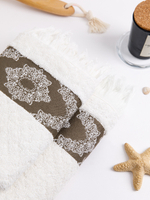 Полотенце махровое, г/к, жак., "Византия" 70х135, арт. AVIS70-135, цвет: 2708201-Кремовый,