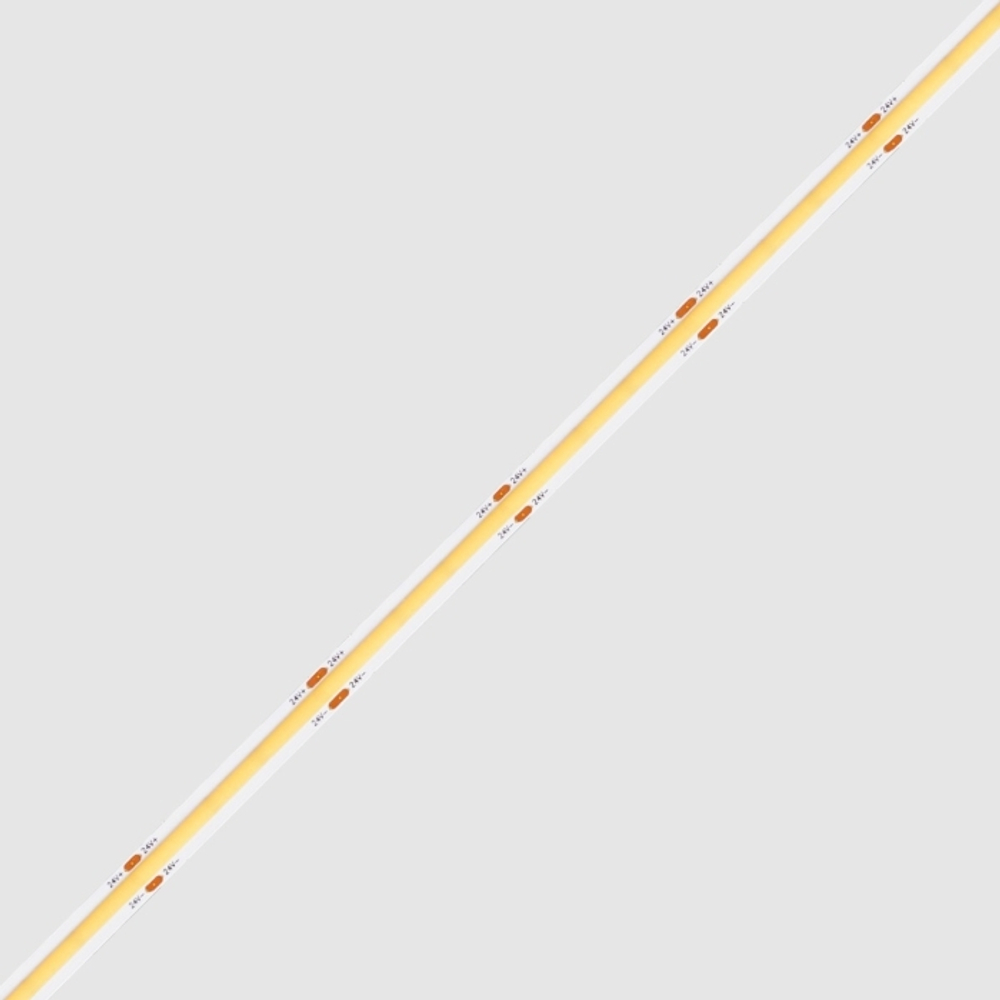 Светодиодная лента COB, тепло-белая, самоклейкая, 500 д/м 3000K, 9.6W/m, 800 Lm/m, DC24V, IP20