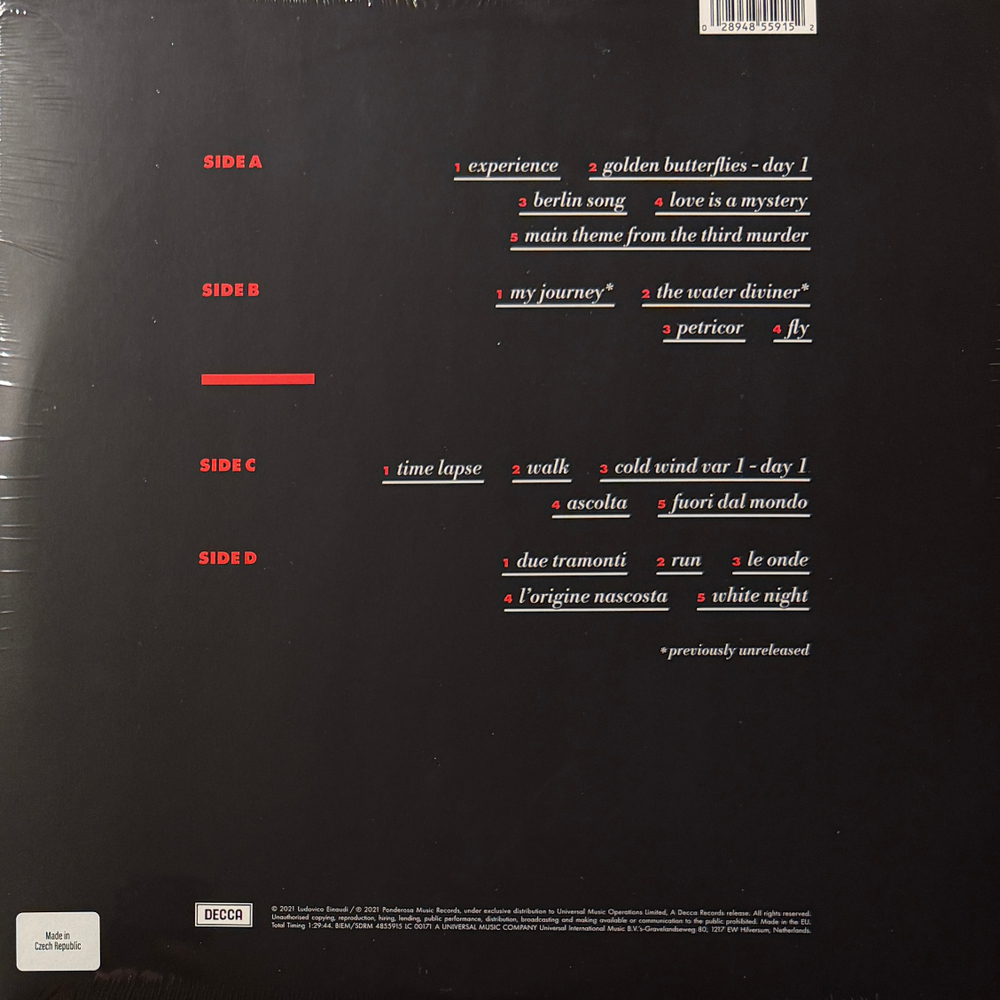 Ludovico Einaudi – Cinema 2LP (Европа 2021г.)