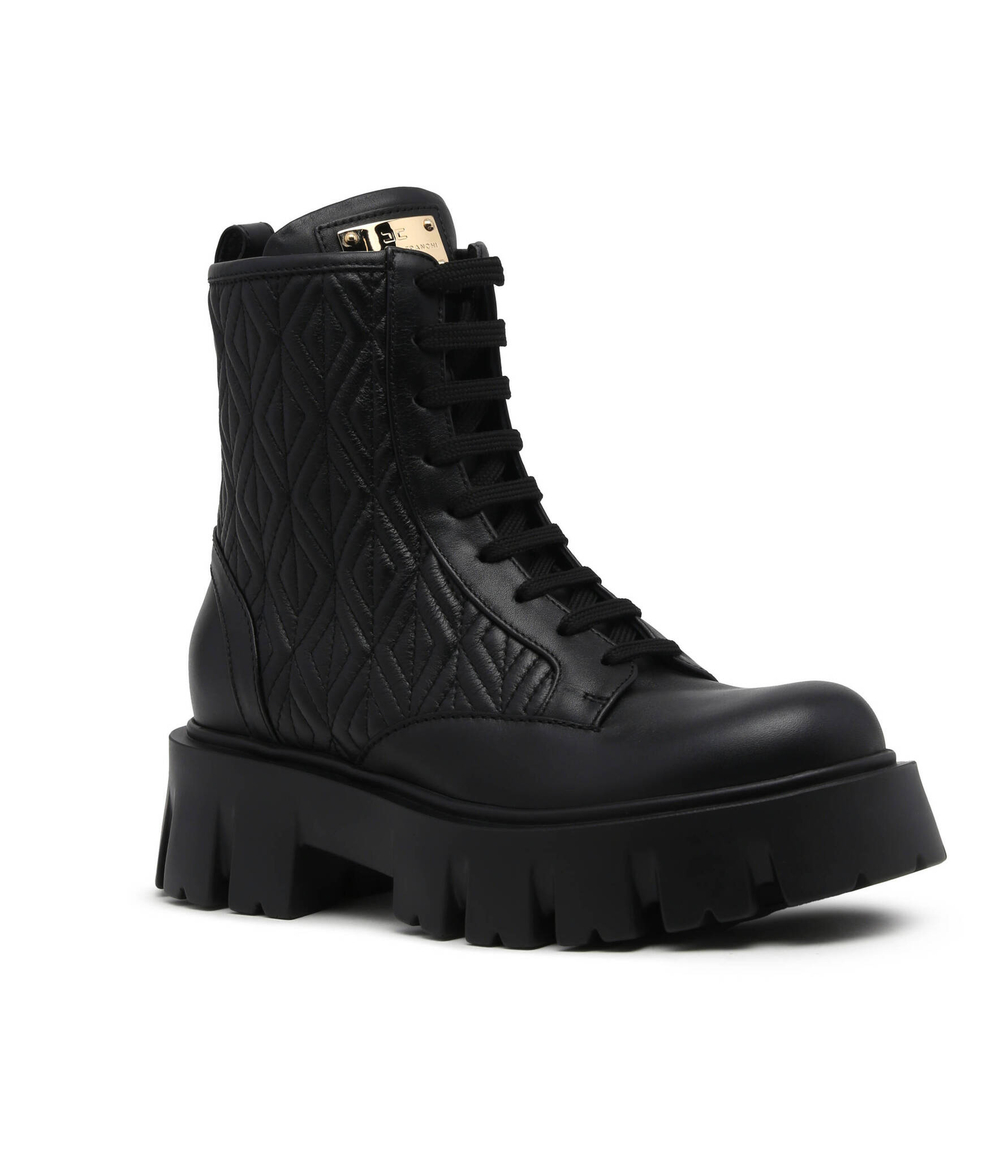 Кожаные ботильоны Elisabetta Franchi - черный(SA24B36E2)