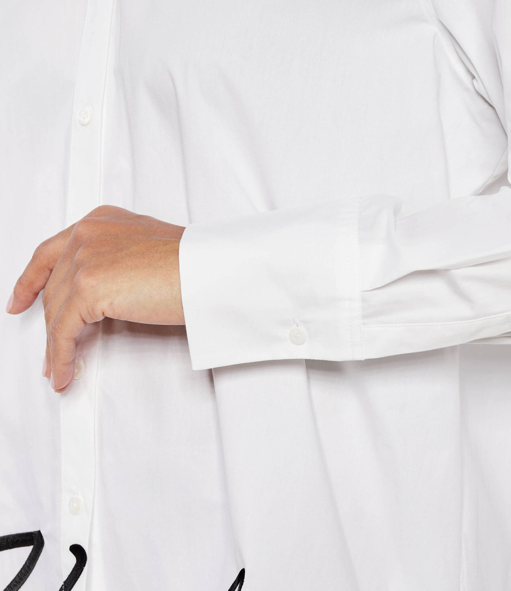 Рубашка karl hem signature shirt Karl Lagerfeld - белый(236W1606)