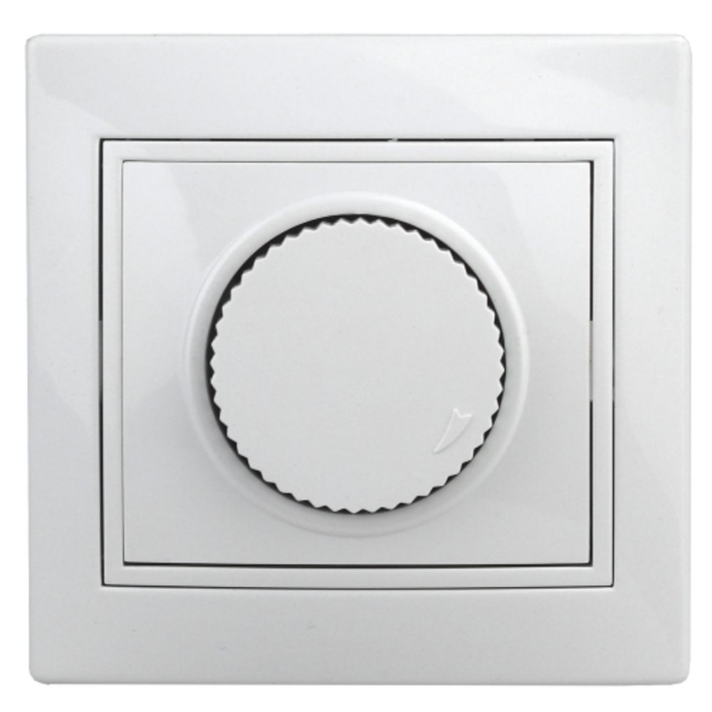 Светорегулятор Intro Plano 1-401-01 (диммер) поворотный, 600Вт 230В, IP20, СУ, белый | Intro Plano Белый