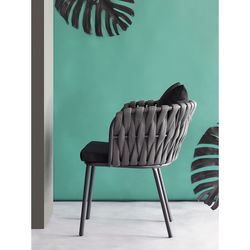 Стул Braid, серый/черный