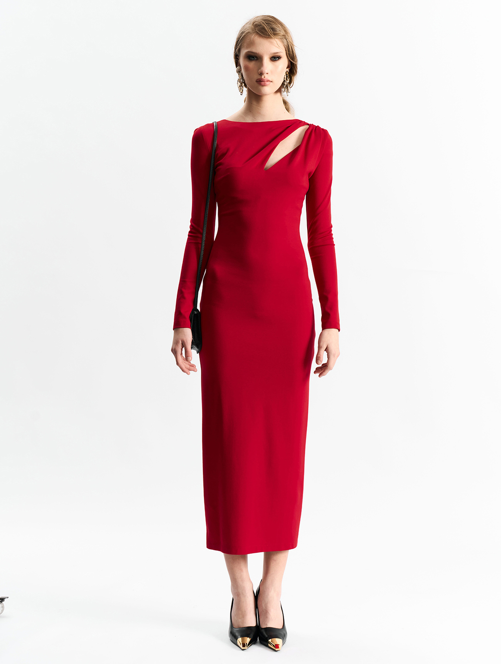 Платье трикотажное 1284 скарлетт