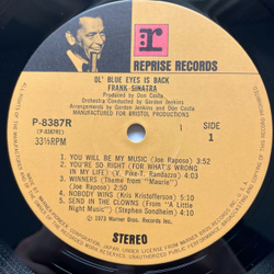 Винтажная виниловая пластинка LP Frank Sinatra Ol' Blue Eyes Is Back (Япония 1973) (Оби)