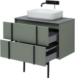 Тумба с раковиной Allen Brau Reality 1.32005.CGM 80 cement grey matt