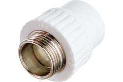 Муфта комбинированная PPR нар. р. 32х1 , белый, РТП (10666)