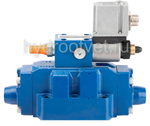 3DREME16P-6X/100YG24K31/A1V - Пропорциональный трехлинейный редукционный клапан со встроенным усилителем (OBE) и предохранительным клапаном, Ду16, давление регулировки до 100 бар, уплотнение V = FKM, сигнал управления A1 = 0–10 В