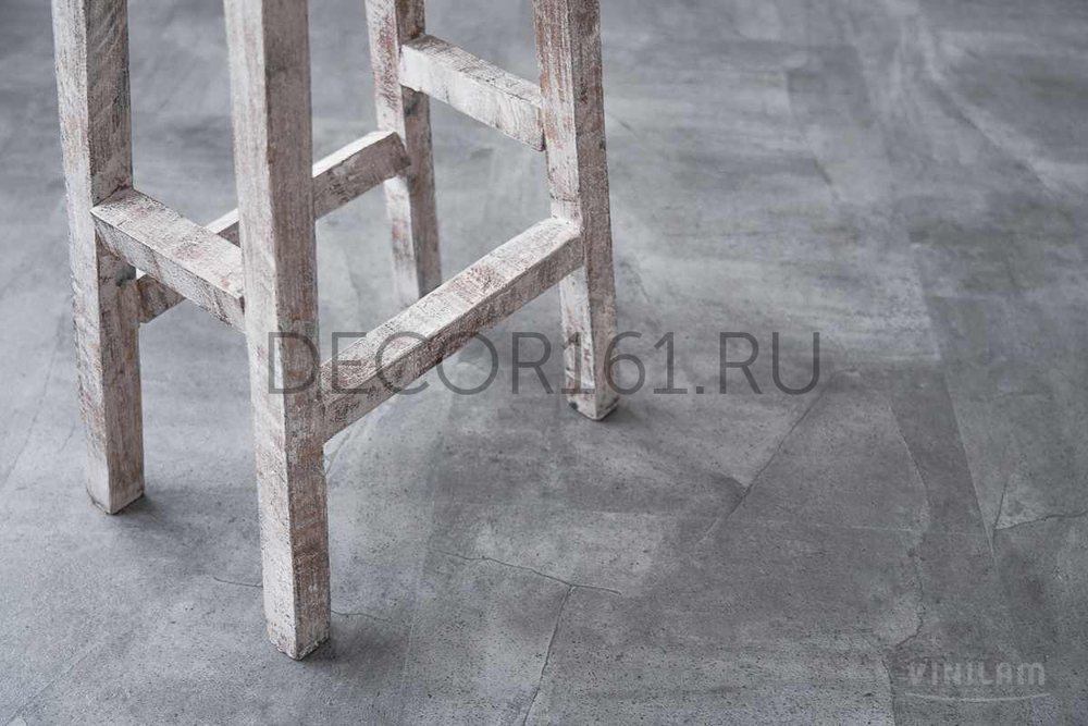 Виниловый ламинат VINILAM Серый Бетон 61602