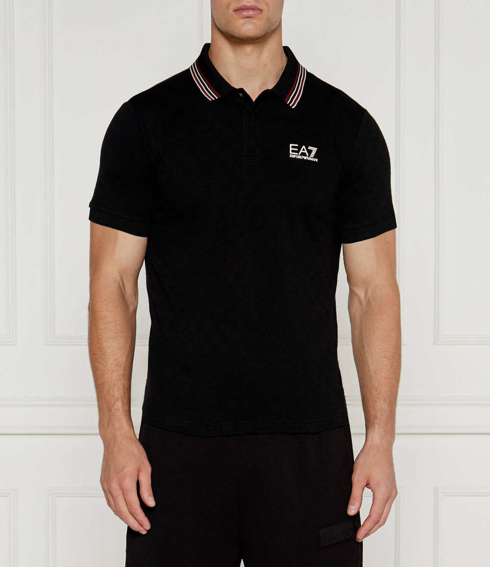 Поло EA7 - черный(6DPF14 PJZSZ)