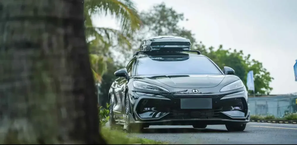 Карбоновый обвес для DENZA Z9 GT 2024+ Денза Губа переднего бампера Боковые юбки Спойлер на крышу диффузор заднего бампера клыки