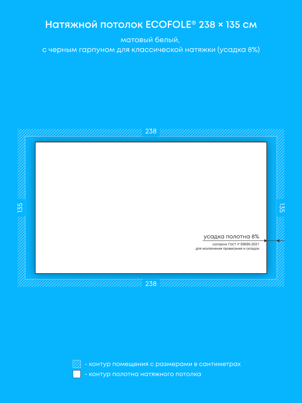 Натяжные потолки: 3.2 м2, 9.4 м2, 5.7 м2