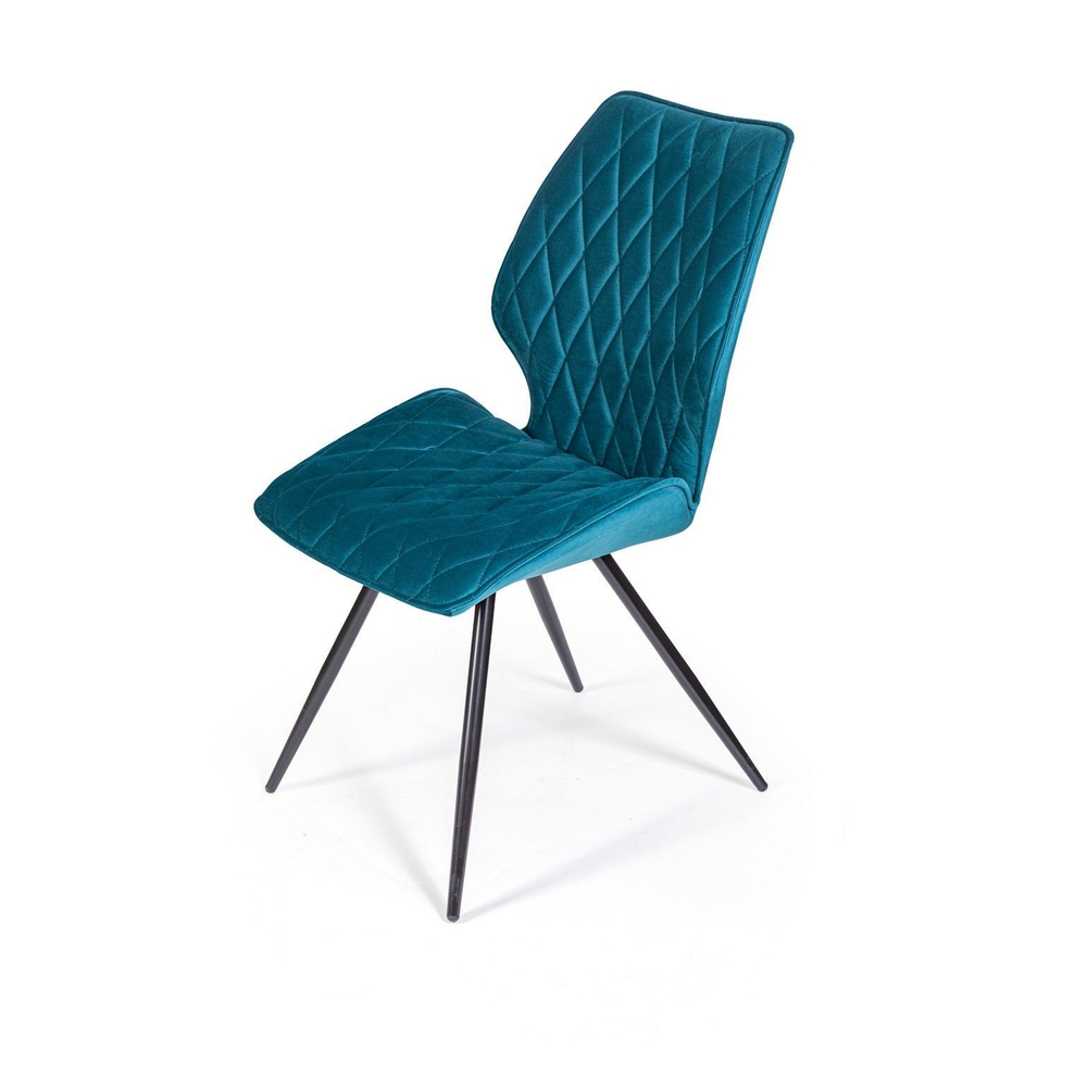 Стул Flash ромб поворотный 360 градусов, бархат изумрудный 87