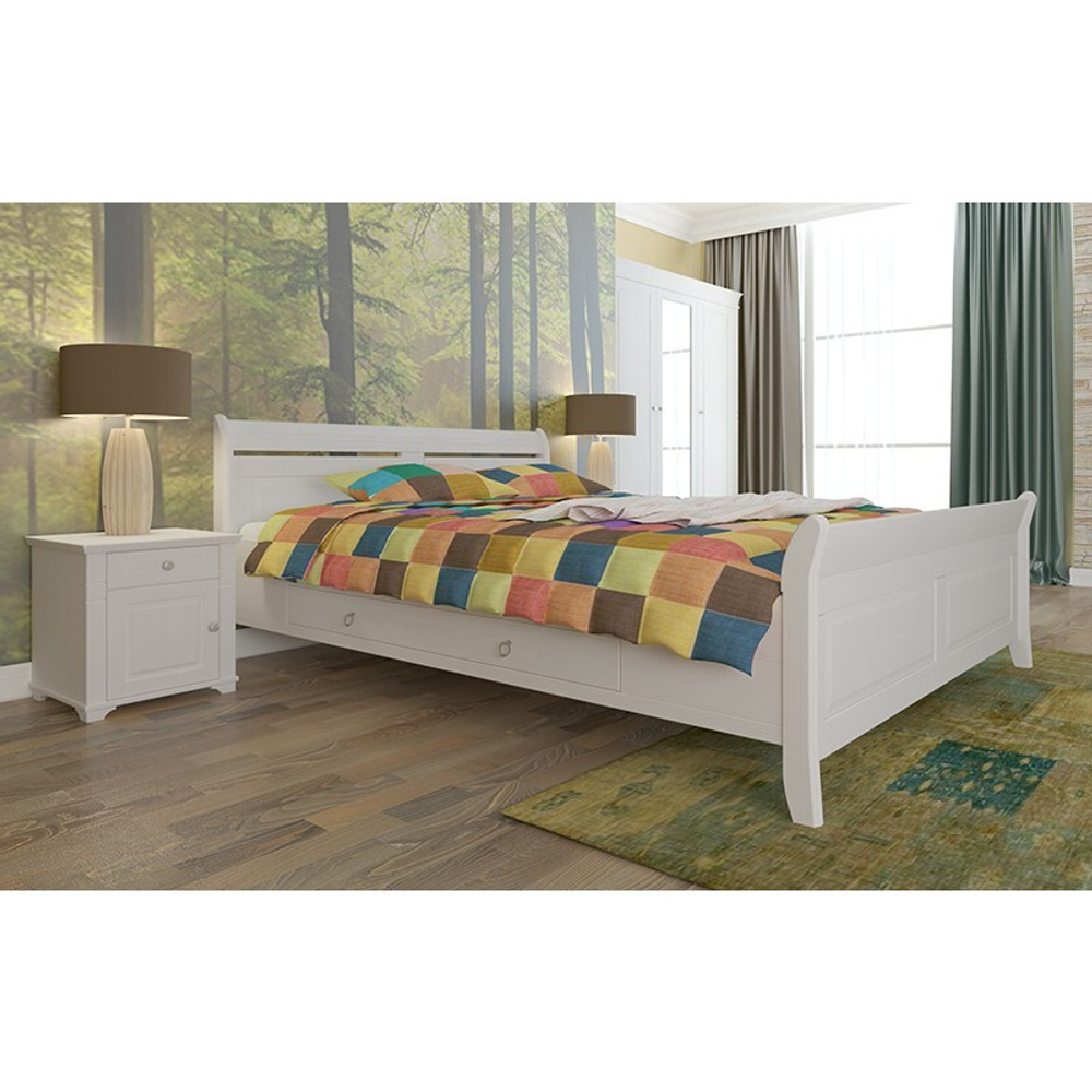 Тумба прикроватная «Бейли» белый воск