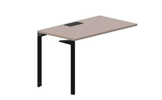 Стол 118х68х75см (металлический аутлет) - приставной элемент