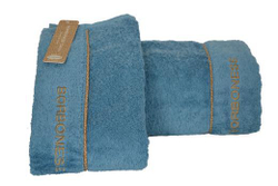 Набор полотенец 5шт Borbonese Classic Petalo 206 морская волна