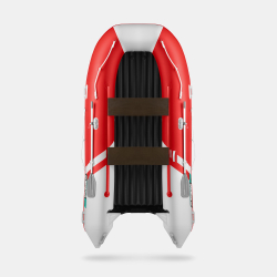 Надувная лодка GLADIATOR E380S красно-белый