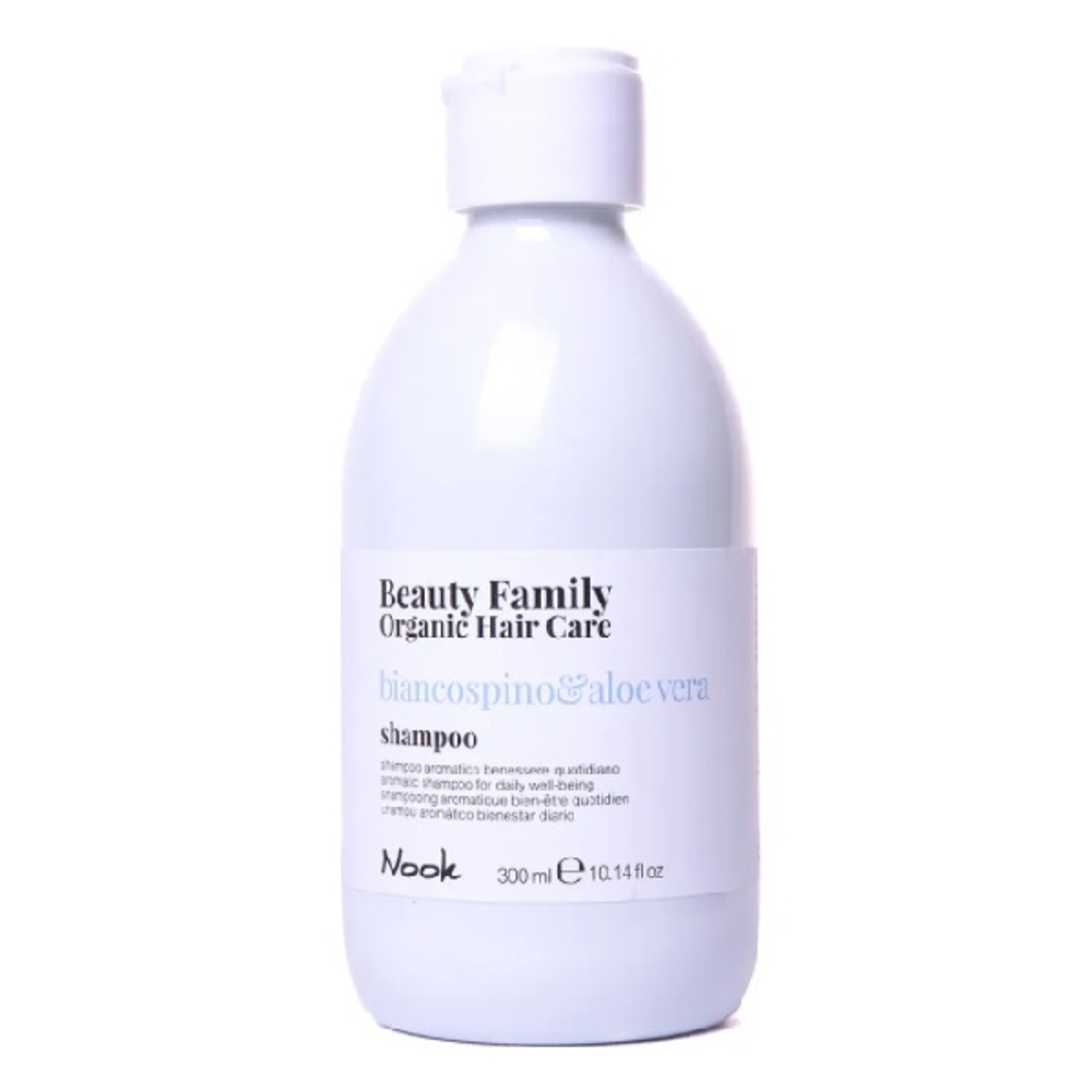 Шампунь для ежедневного ухода Nook Beauty Family Shampoo Biancospino&Aloe Vera 300мл