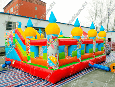 Коммерческий надувной батут "Цирковые приключения" 6*5*2.8 м