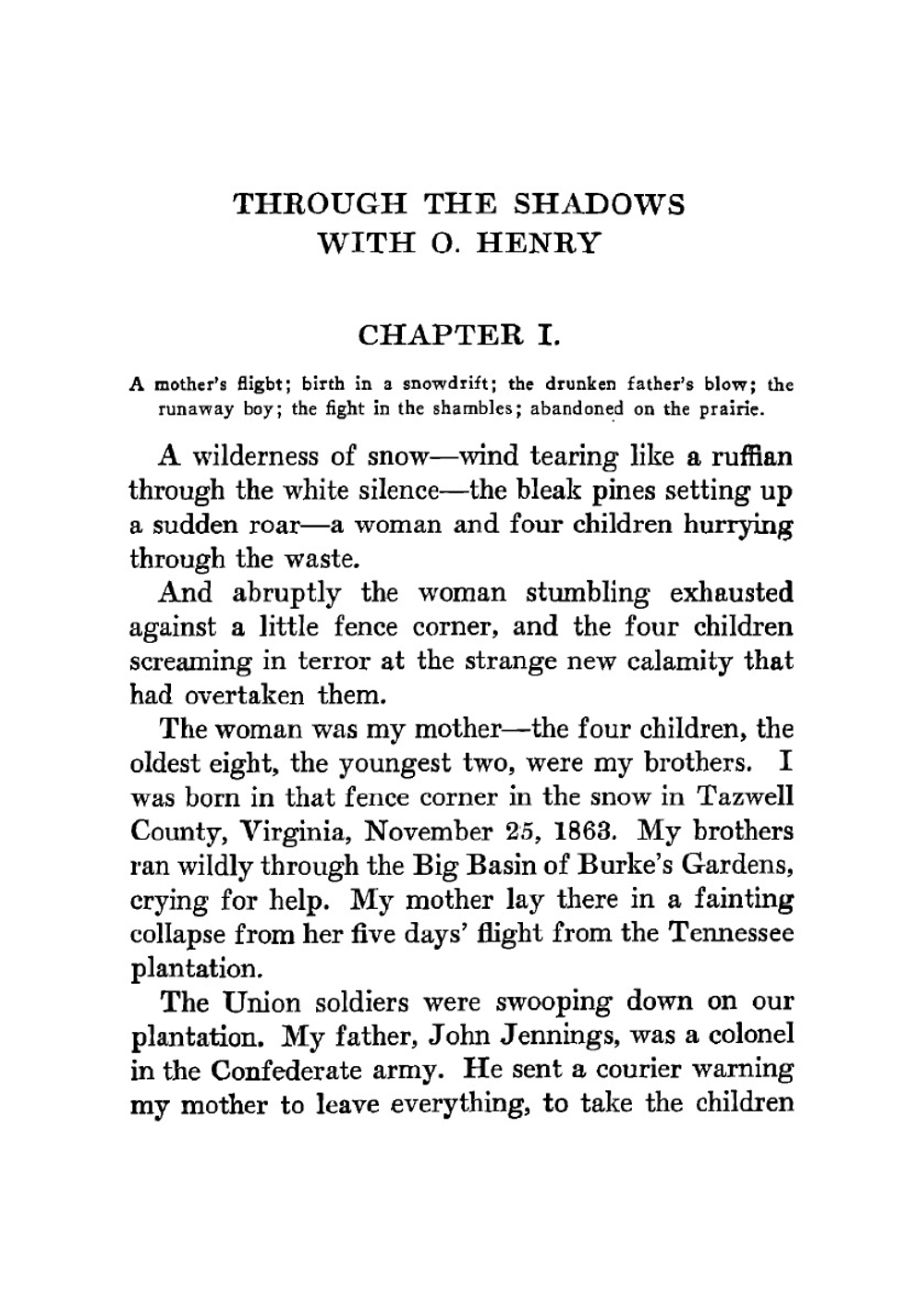 Through the Shadows with O. Henry | Al Jennings