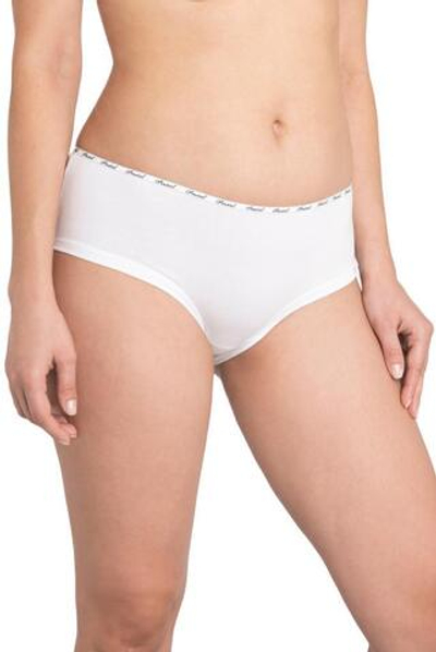 Трусы-шорты с узкой брендированной резинкой (Размер: M) (Цвет: белый)