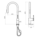 Кухонный смеситель Omoikiri Tahara-SB GB