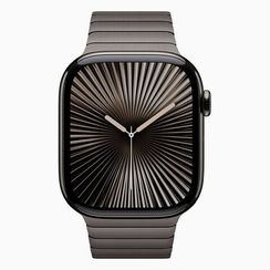 Apple Watch Series 10, 46mm, титан серого цвета, звеньевой браслет