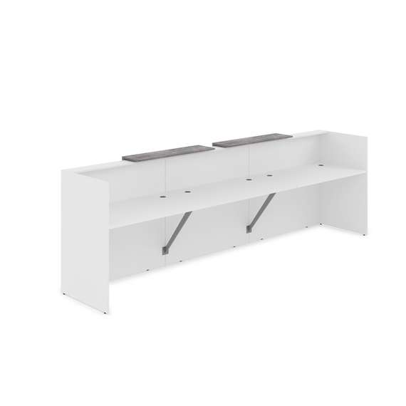 1КР-ДС.002 Комплект Ресепшн с фартуком ЛДСП (3632*762*1161) (без подсветки)