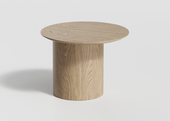 Столик Type D 50 см со смещенным основанием D 29 см (натуральный дуб)