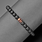 Браслет с черепом из шунгита Rico La Cara AMX006125