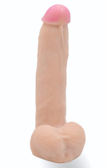 Телесная насадка Harness с коннектором - 19 см. (Цвет: телесный)