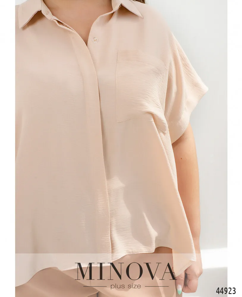 Рубашка 4140Б-пудровый Minova