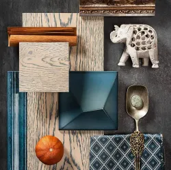 Инженерный паркет Coswick Дуб Индиго (Indigo) Шелковое масло ультраматовое