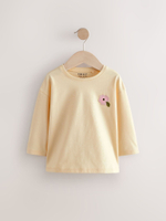 Лонгслив для девочки Next E65-359, 4 шт., Бежевый, Розовый, Белый