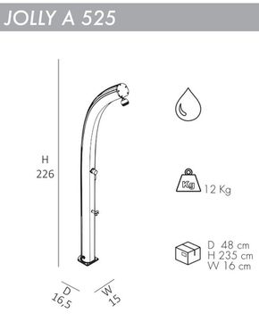 Душ уличный Jolly A 525