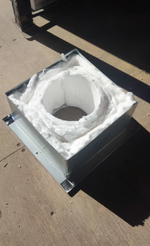 Комплект дымохода через крышу Суперсилика нерж 1 мм./0,5 - 120/200