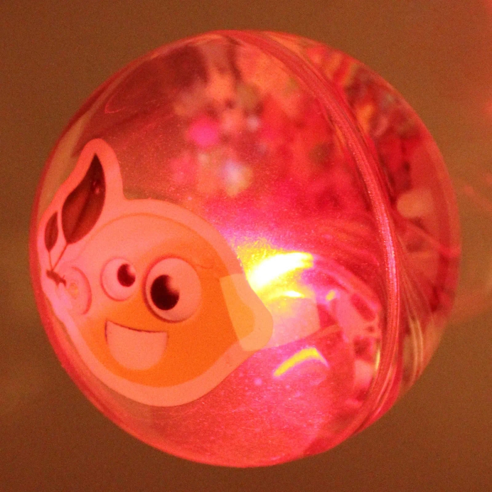 Мяч 6,5 см «Фрукты» (попрыгун с водой и подсветкой) СТИКЕР НА ВЛОЖЕНИЕ