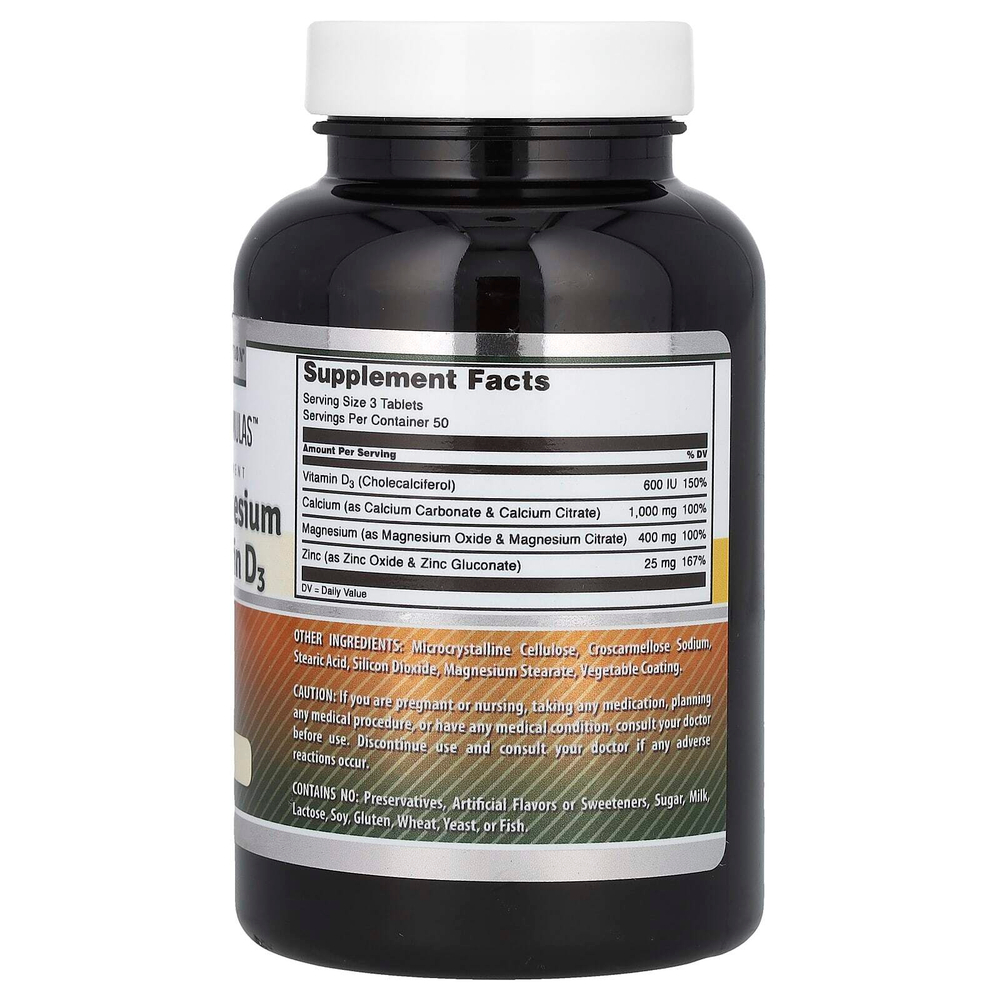 Amazing Nutrition, Amazing Formulas, кальций, магний и цинк, 150 таблеток