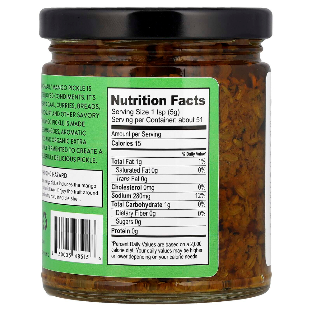 Pure Indian Foods, Необработанный рассол из манго, 255 г (9 унций)