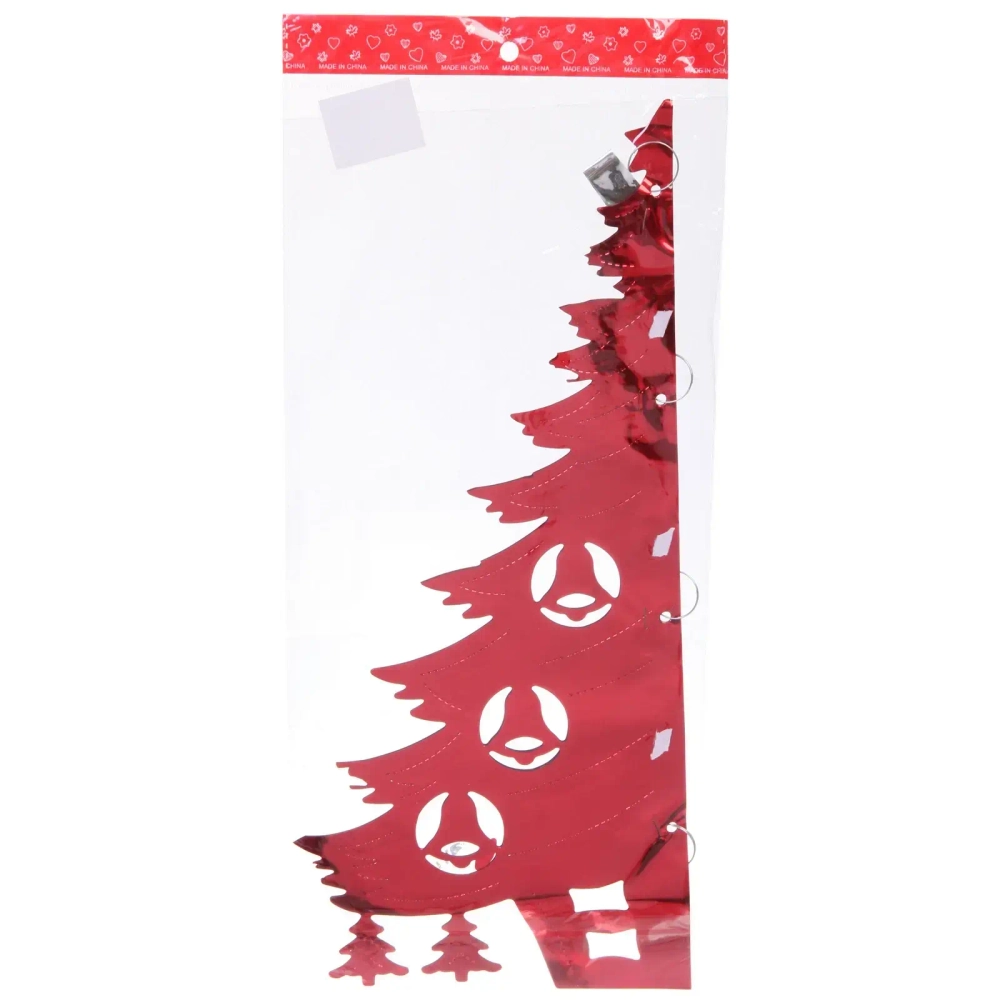 Украшение фольгированное «Волшебная ёлочка» d-40 см, Красный