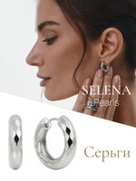 91003249 Серьги Selena Pearls*