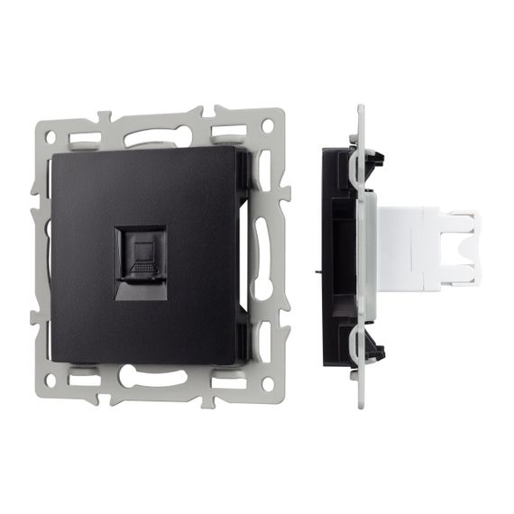 Механизм компьютерной розетки SCT-MPC1-PL-BK (RJ-45, CAT6) Arlight 045334