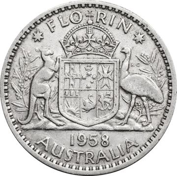 1 флорин 1958 Австралия
