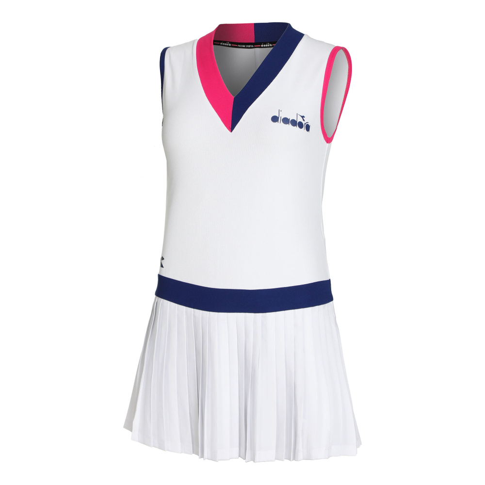 Женская теннисное платье Diadora Icon Dress Women - White, Multicoloured