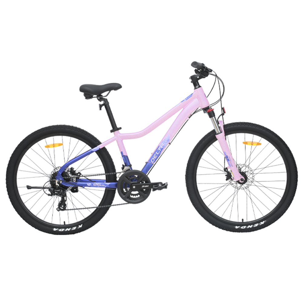 Велосипед TechTeam Delta 26&quot;х14&quot; розовый 2024 (алюминий)
