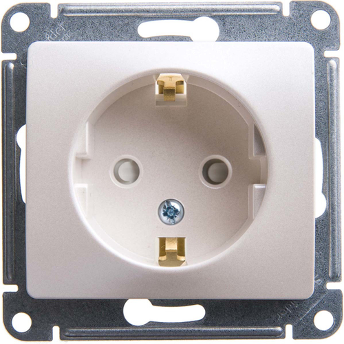 Розетка 1-м СУ с/з защ.штор. сл.кость Schneider