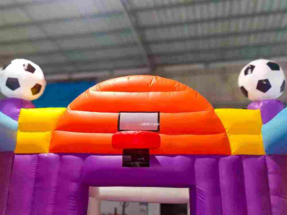 Коммерческий надувной батут «Веселый баскетбол», 8x4x3.5 м